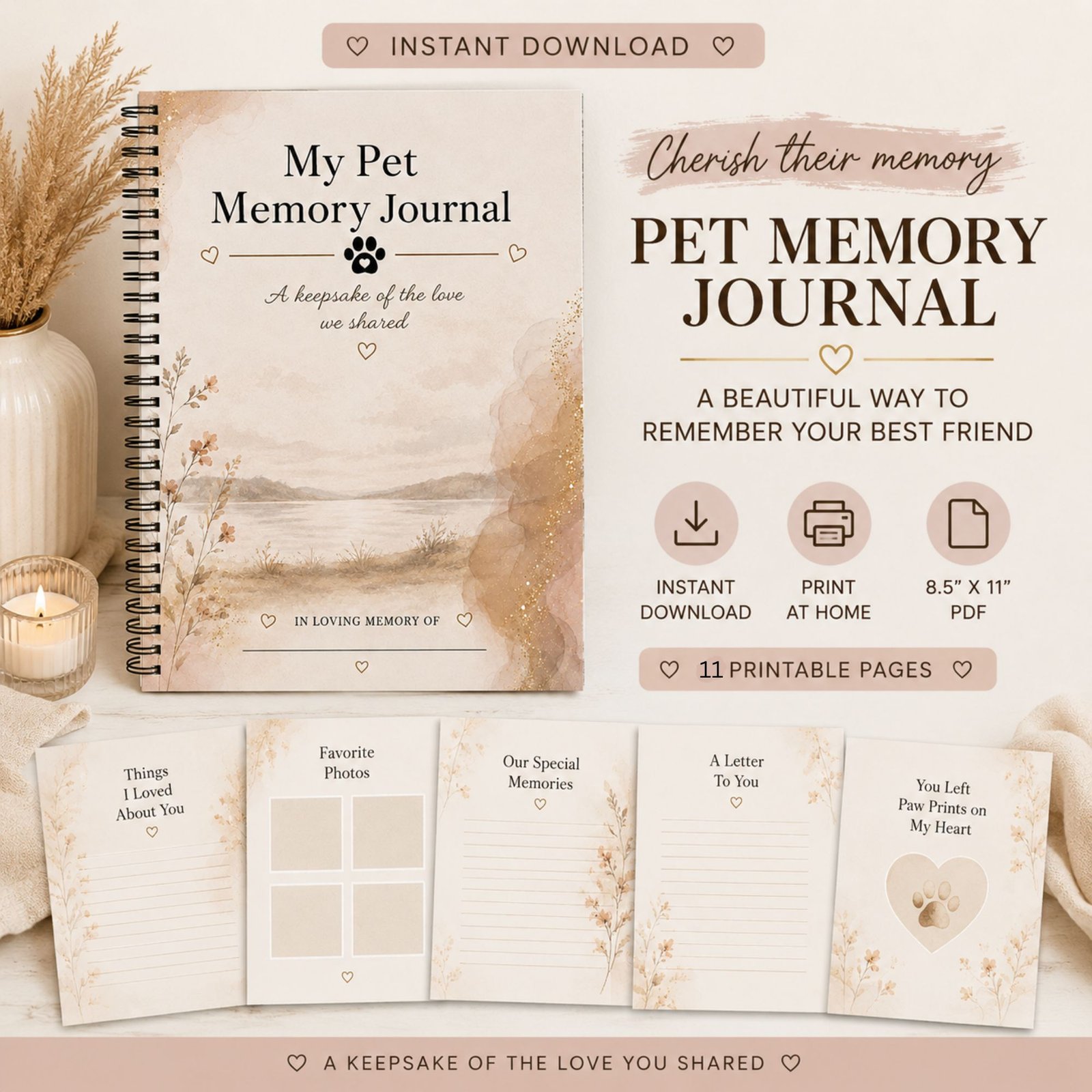 Pet Memorial Journal